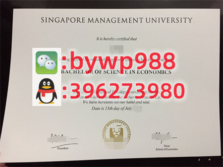 新加坡管理学院 Singapore Management University 毕业证模版 成绩单样本